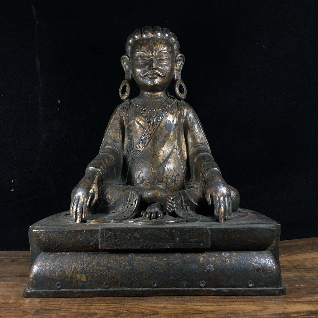 Chinese antique pure copper Zarba Buddha statue ornaments