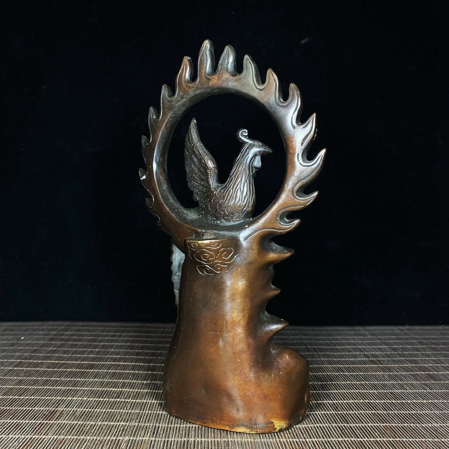 Pure copper gilded phoenix