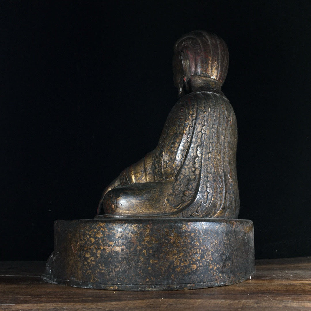 Chinese antique pure copper Zarba Buddha statue ornaments