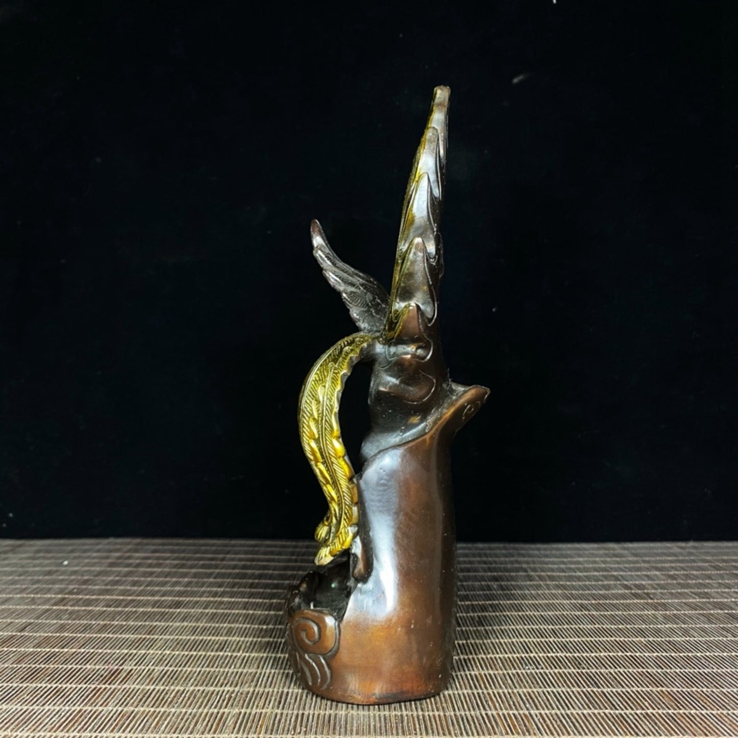 Pure copper gilded phoenix