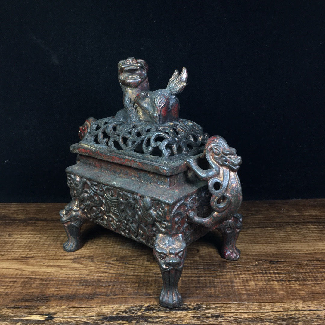 Chinese antique pure copper fumigation furnace
