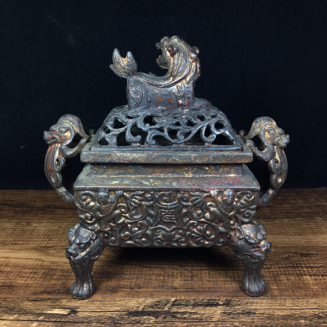 Chinese antique pure copper fumigation furnace