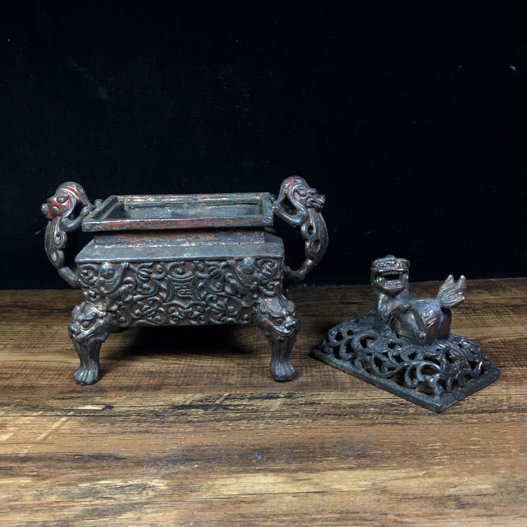 Chinese antique pure copper fumigation furnace