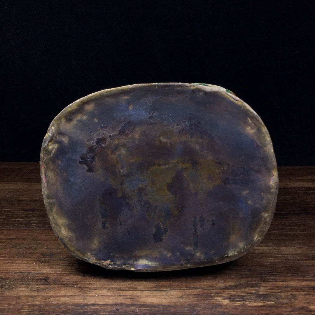 Chinese Antique Pure Copper Painted Taishang Laojun