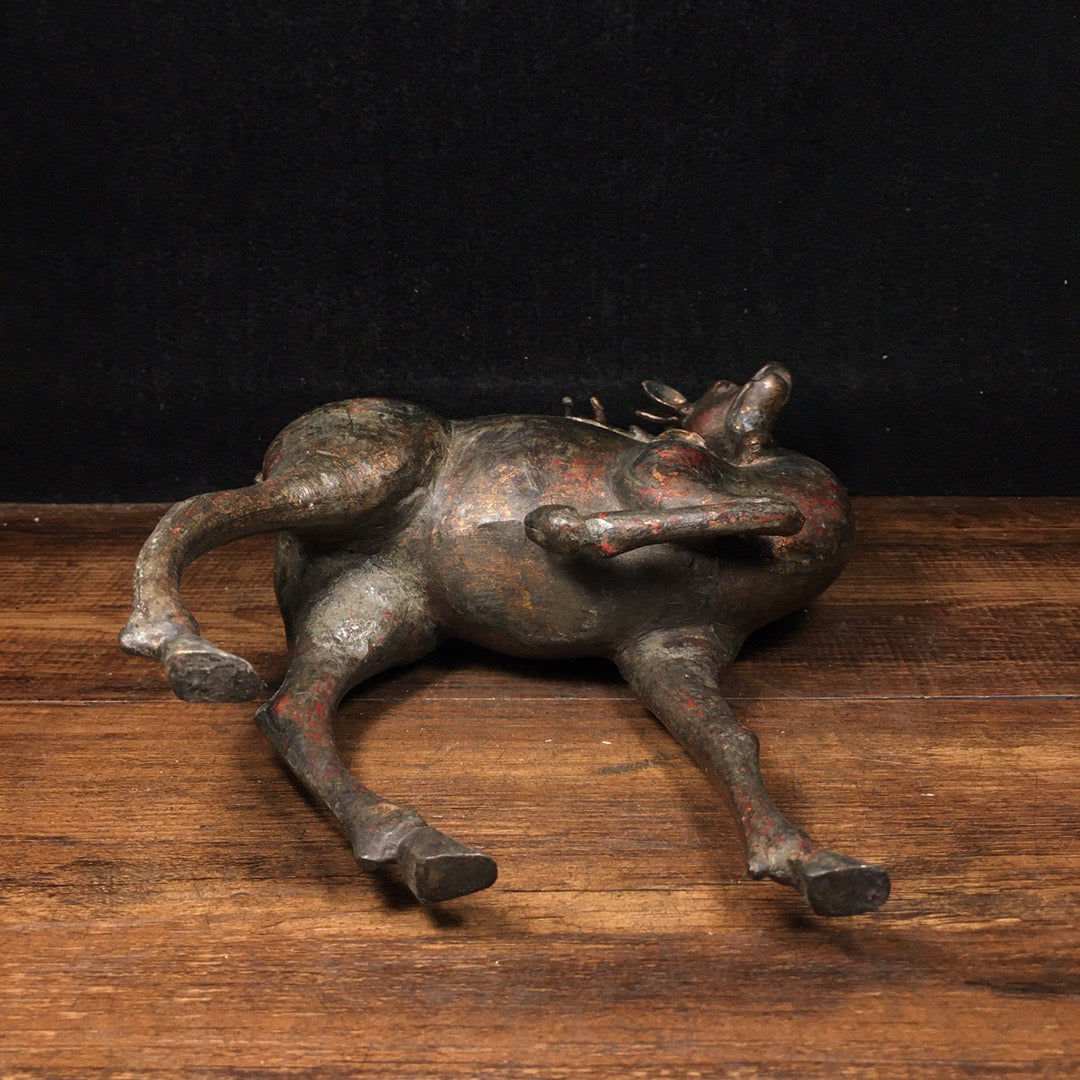 Chinese Antique Pure Copper Wealthy Deer
