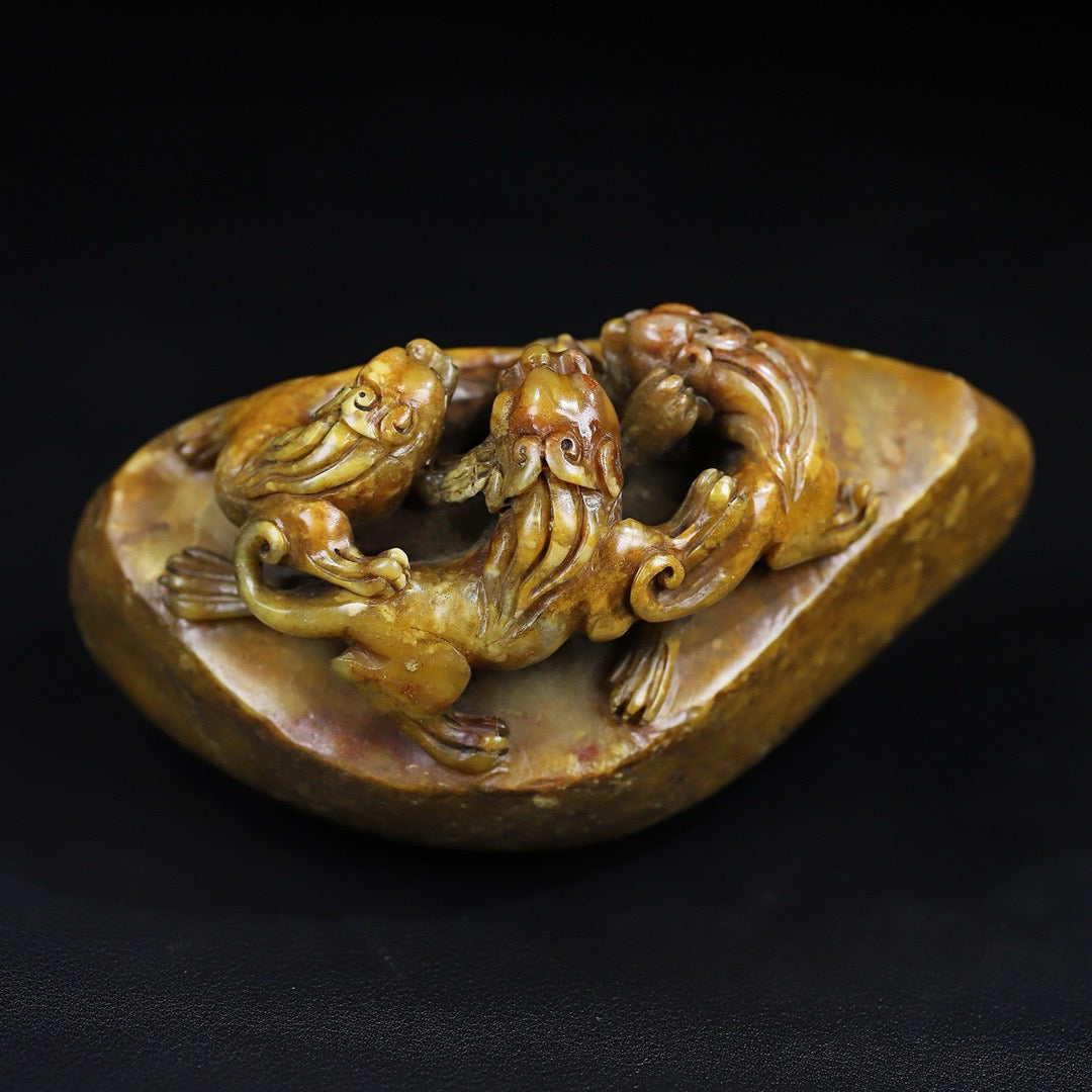 Shoushan Shiyuan Shichi Tiger Dragon Seal