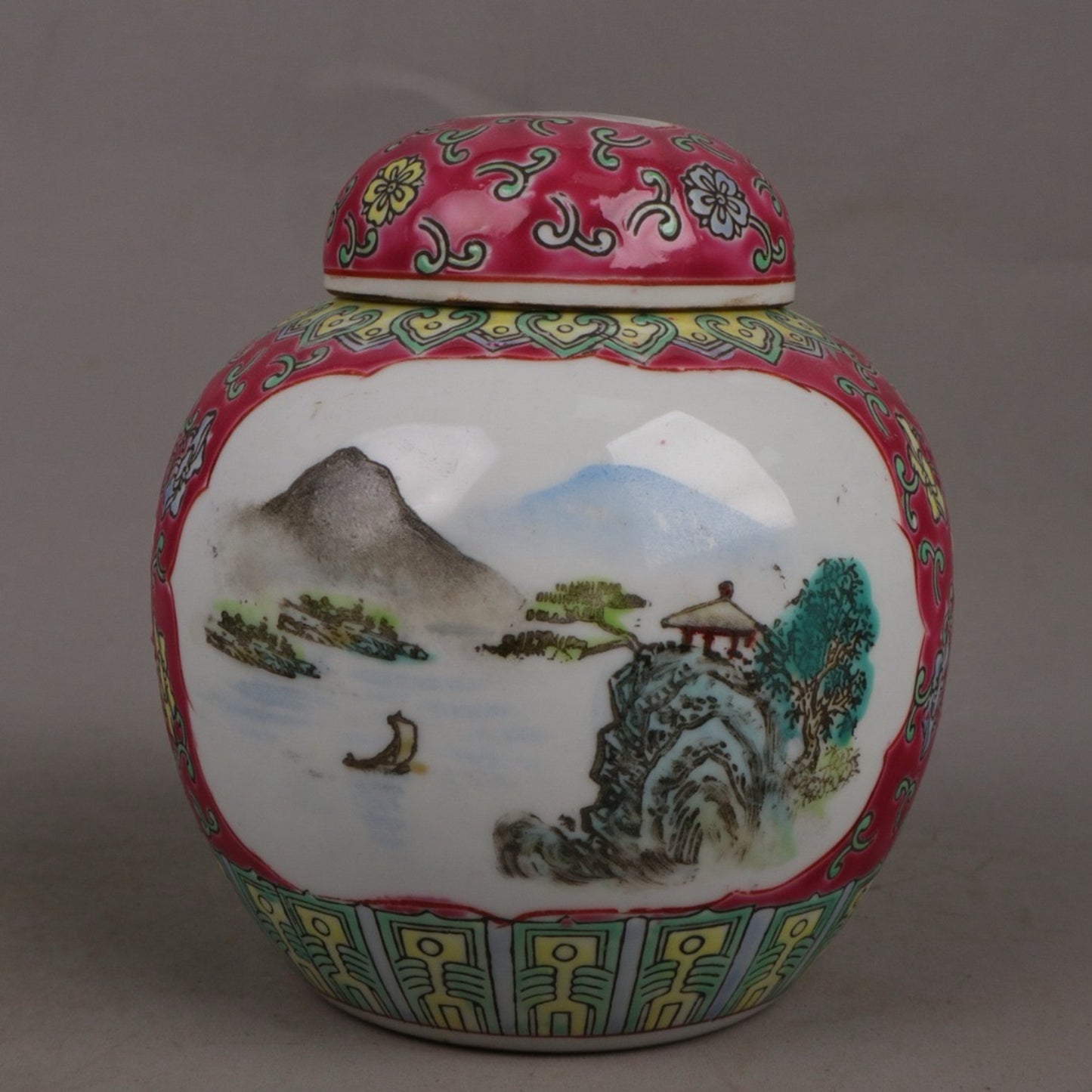 Pink Window Landscape Pattern Treasure Pearl Altar