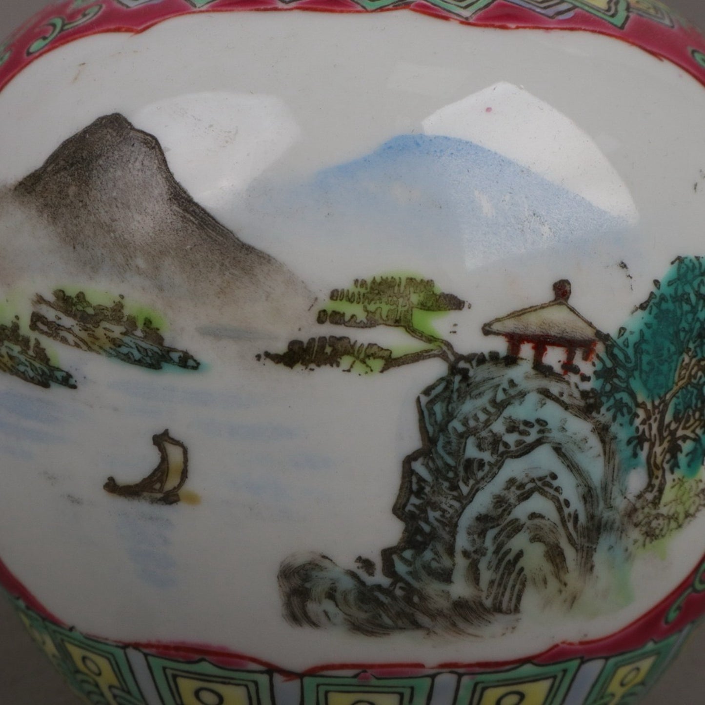 Pink Window Landscape Pattern Treasure Pearl Altar