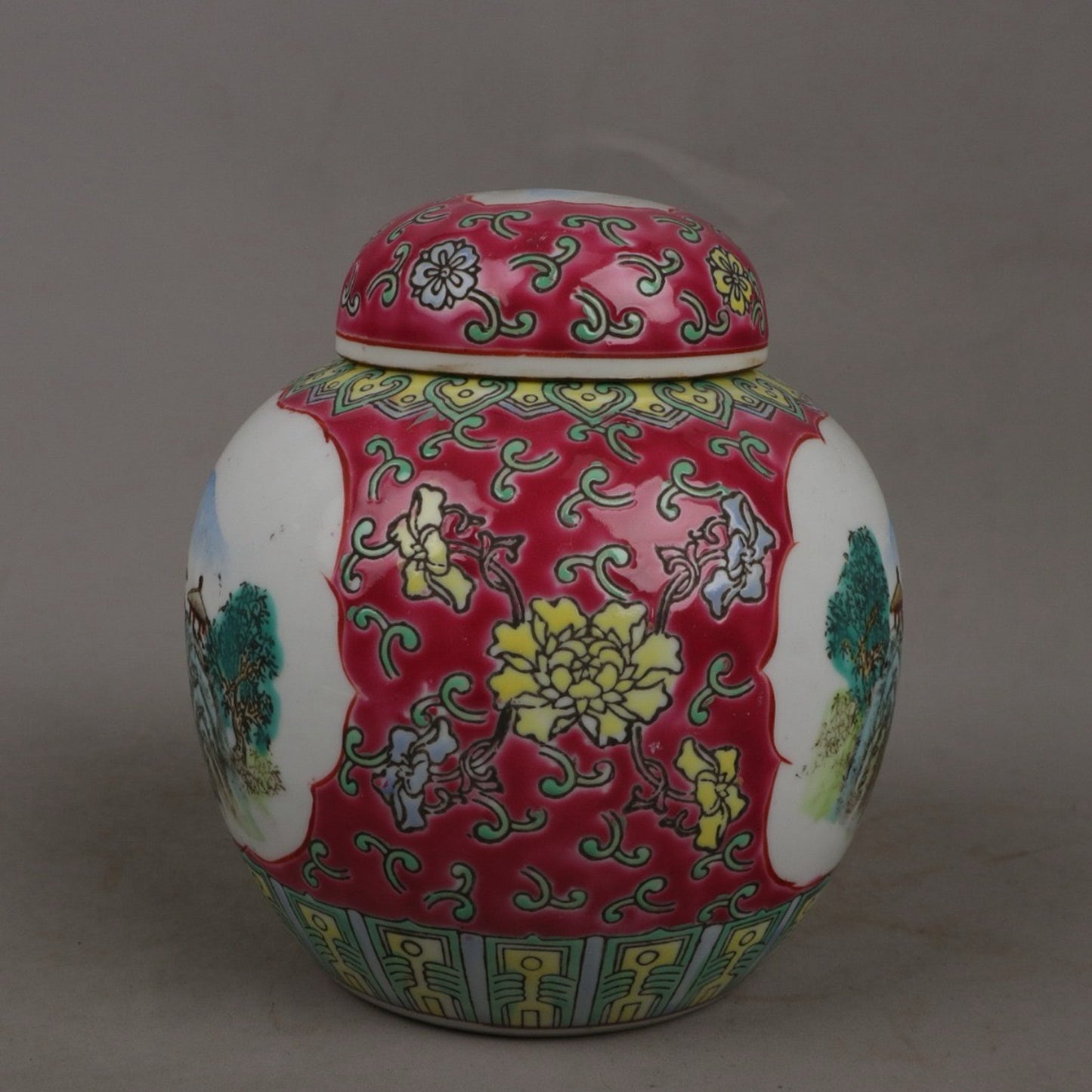 Pink Window Landscape Pattern Treasure Pearl Altar