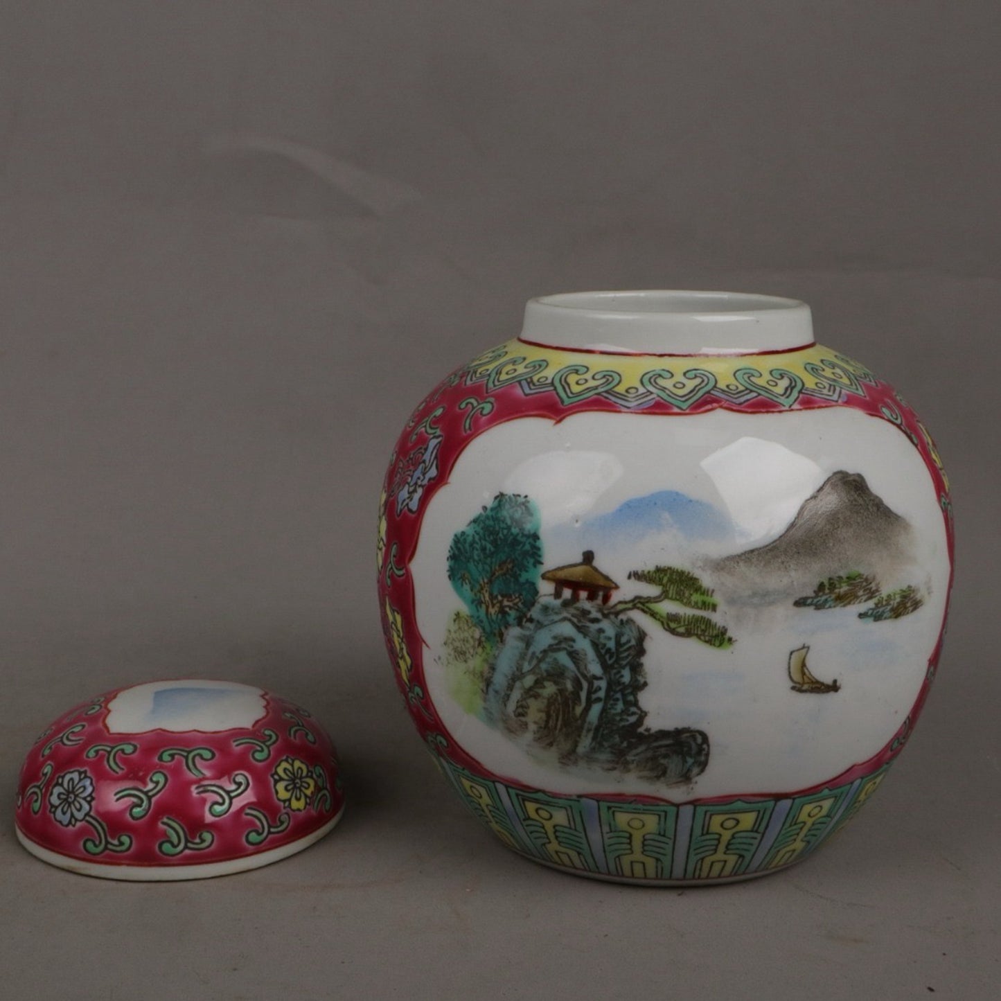 Pink Window Landscape Pattern Treasure Pearl Altar
