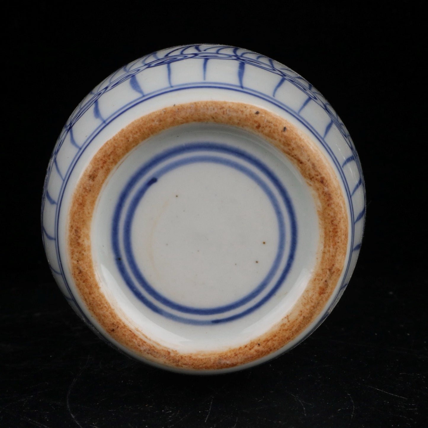 Blue and White Double Happiness Tea Jar