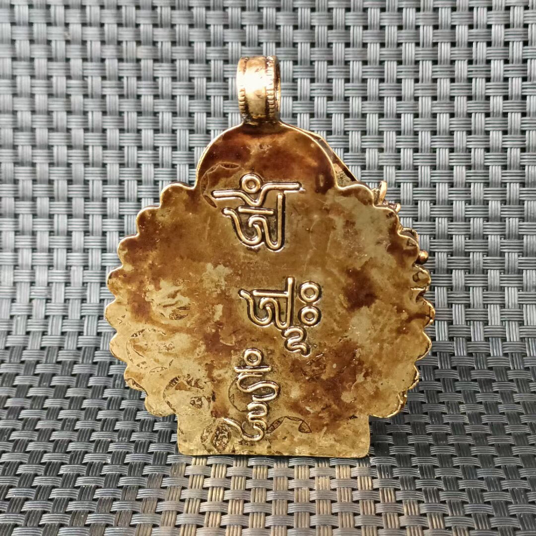 Chinese antique Manjusri Bodhisattva protective Buddha pendant brand