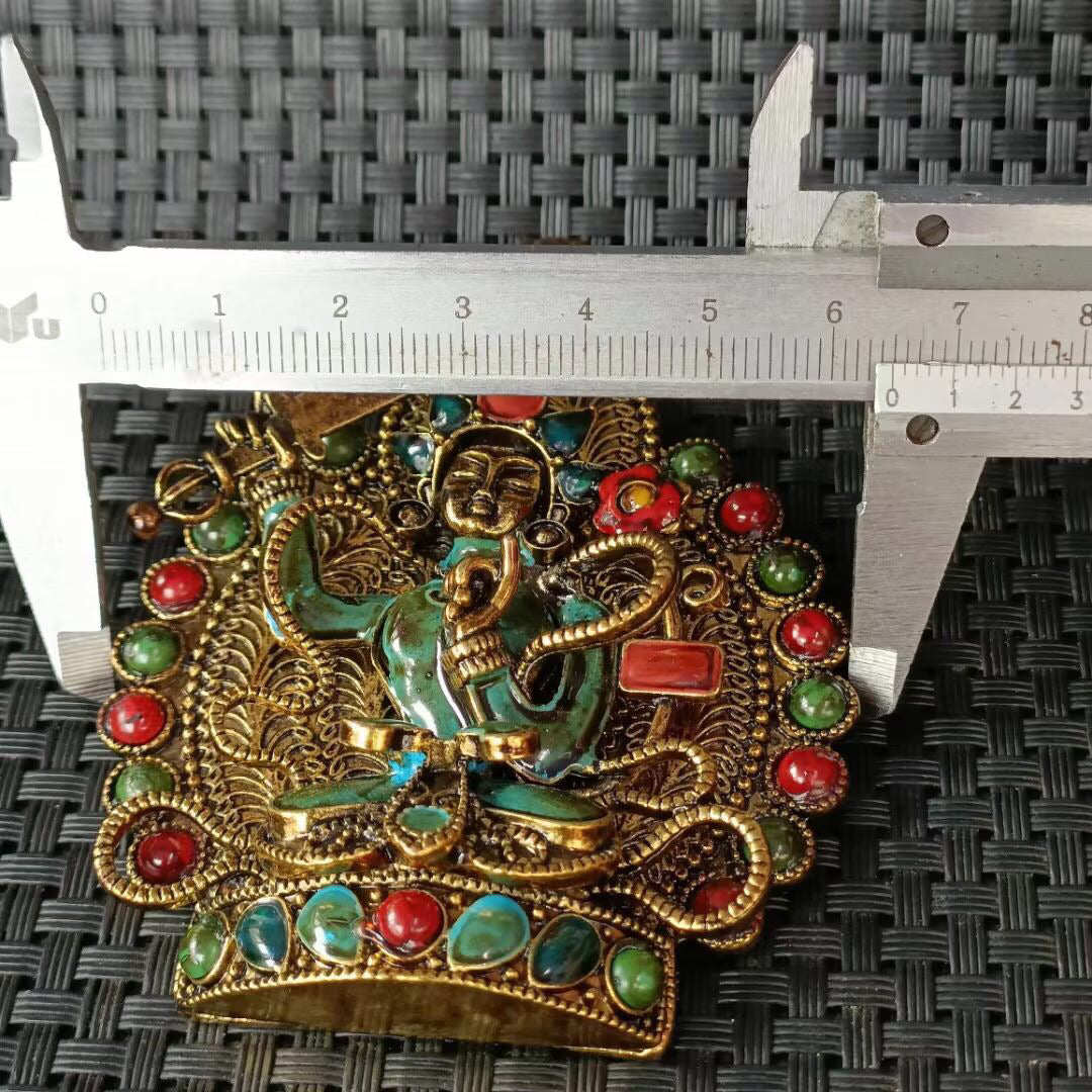 Chinese antique Manjusri Bodhisattva protective Buddha pendant brand