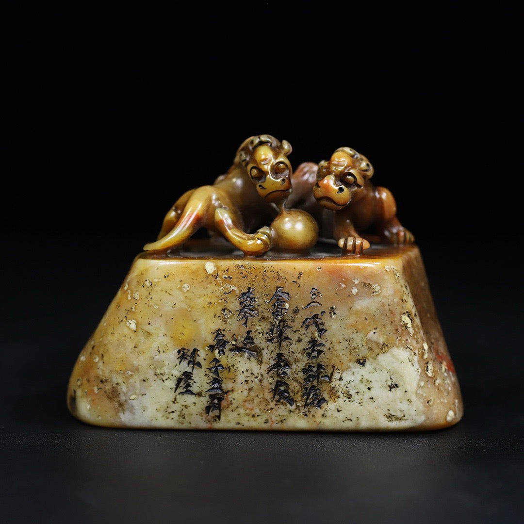 Shoushan Shiyuan Shichi Tiger Dragon Seal