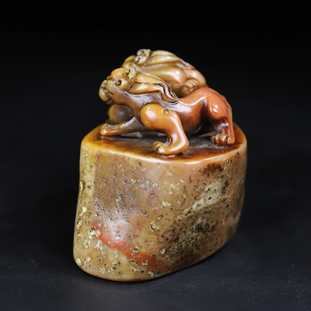 Shoushan Shiyuan Shichi Tiger Dragon Seal