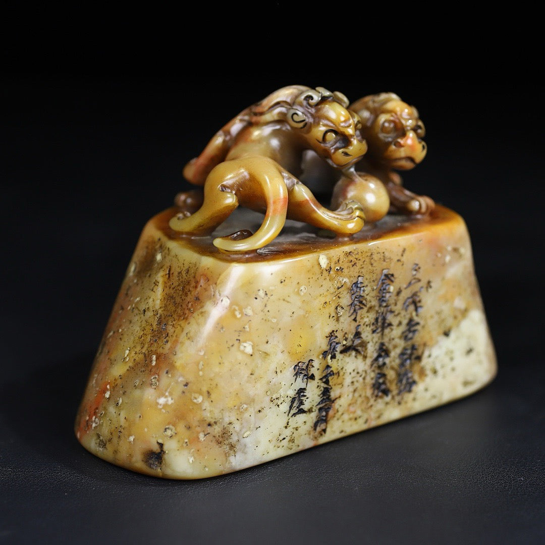 Shoushan Shiyuan Shichi Tiger Dragon Seal