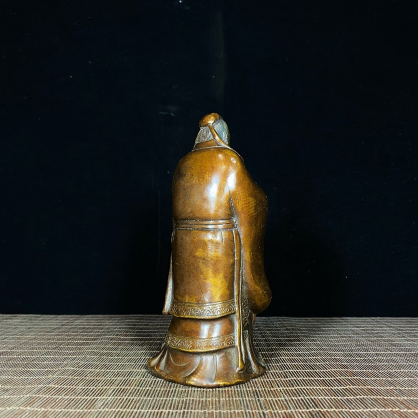 Pure copper gilded figure statue