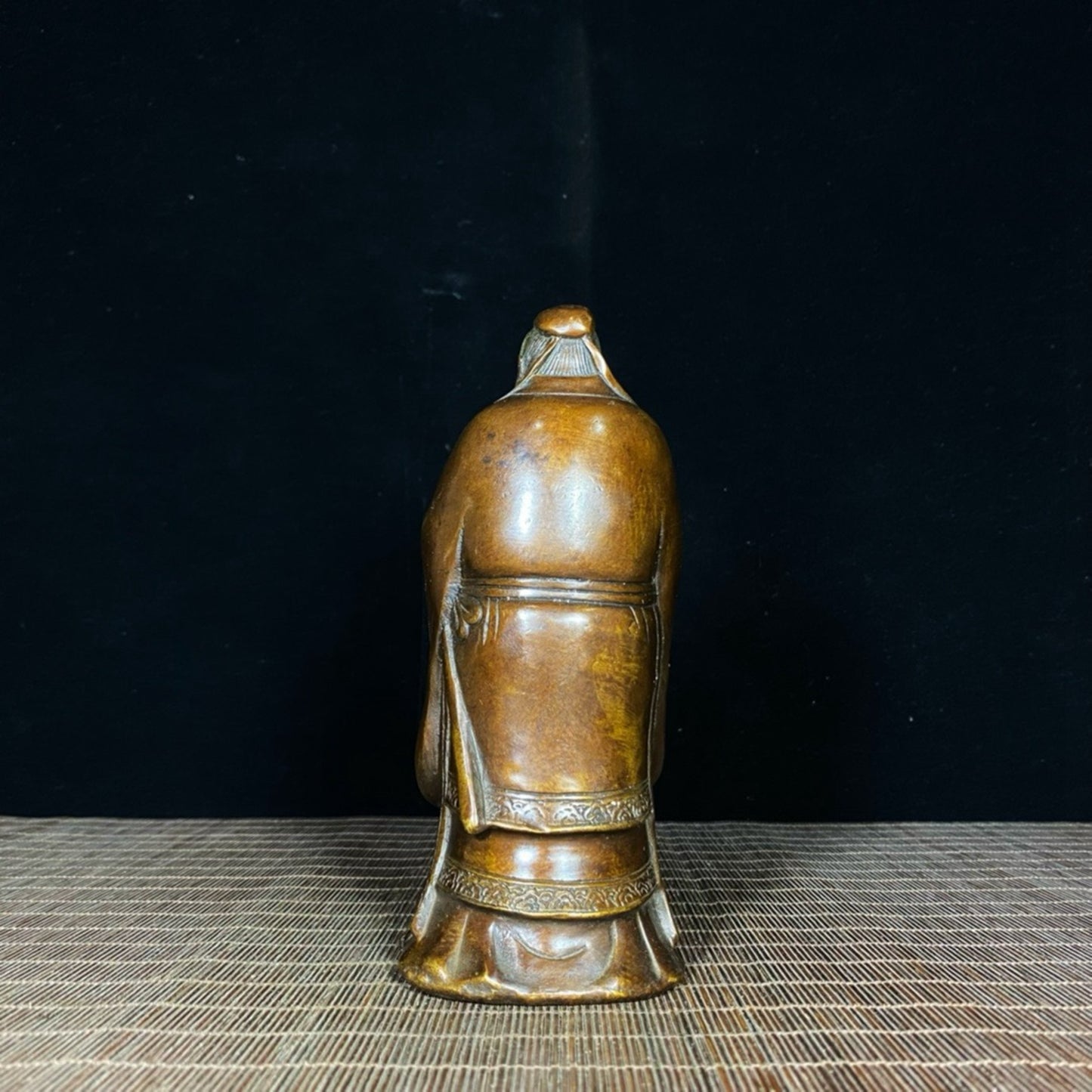Pure copper gilded figure statue