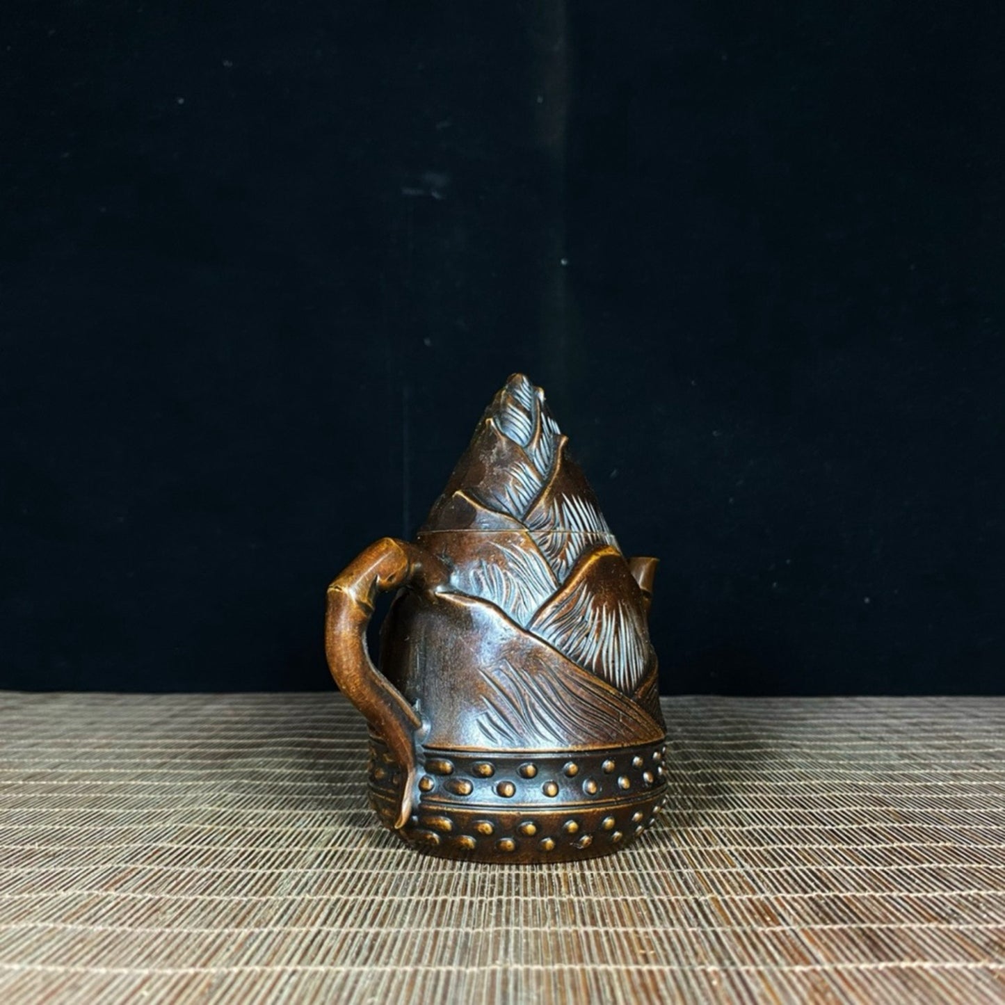 Pure copper segmented bamboo shoot pot