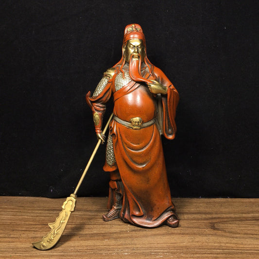Chinese antique pure copper Guan Gong