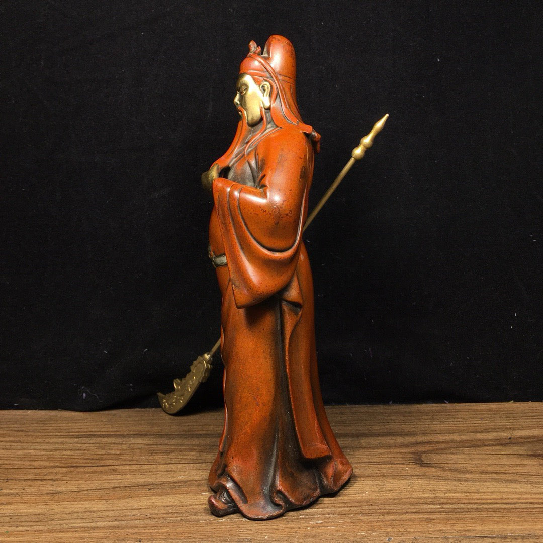 Chinese antique pure copper Guan Gong