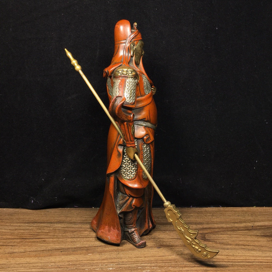 Chinese antique pure copper Guan Gong