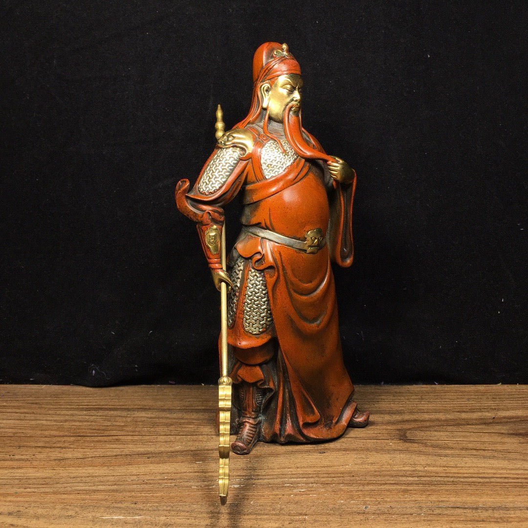 Chinese antique pure copper Guan Gong