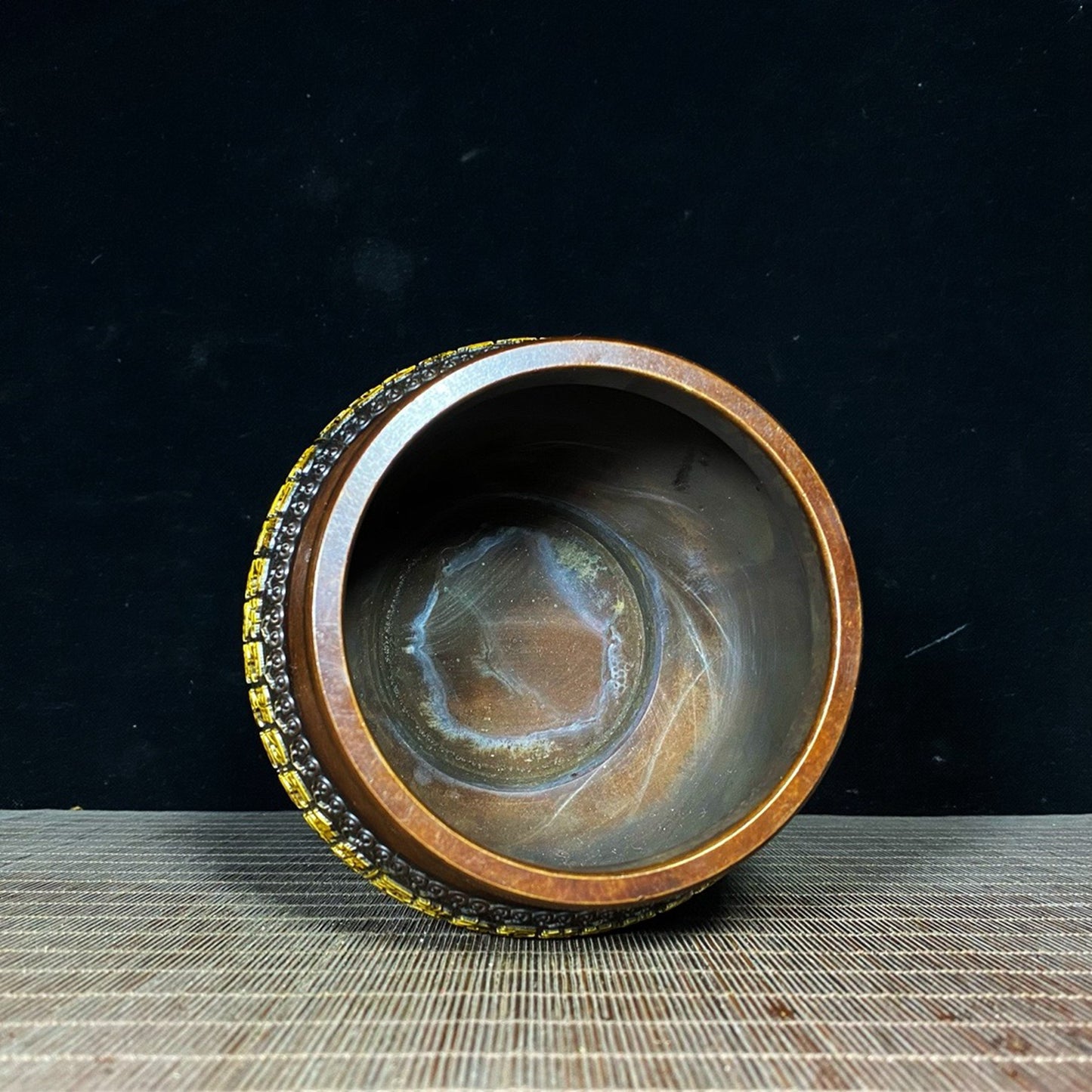 Pure copper Buddha Lotus Heart Sutra Incense Burner