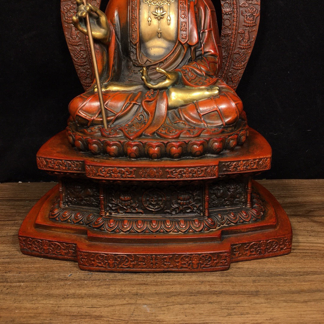 Chinese Antique Pure Copper Ksitigarbha Bodhisattva