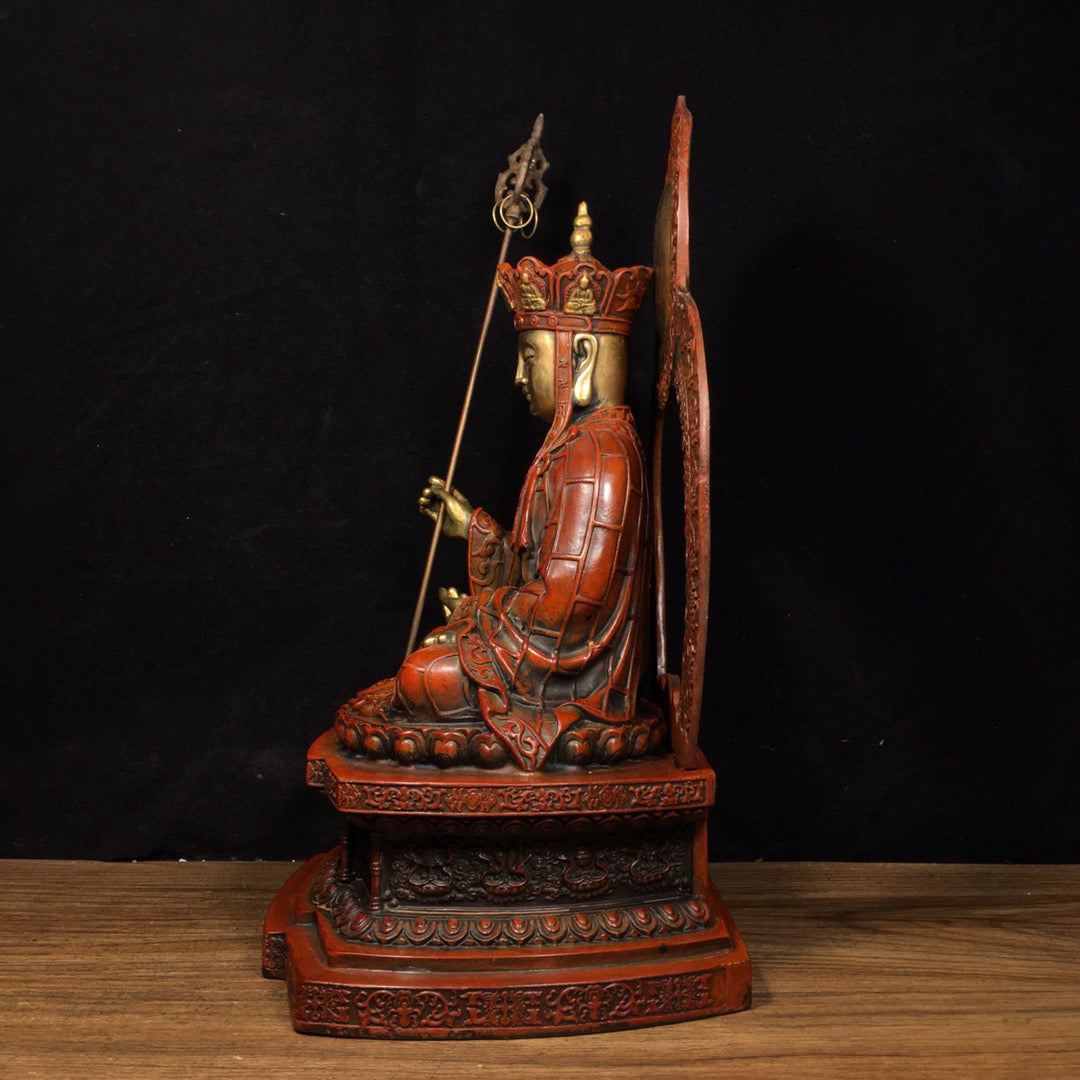 Chinese Antique Pure Copper Ksitigarbha Bodhisattva