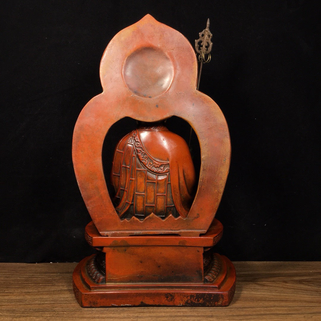 Chinese Antique Pure Copper Ksitigarbha Bodhisattva