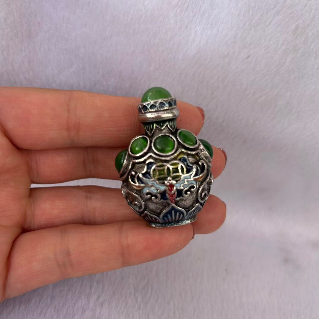 Chinese antique copper snuff bottle
