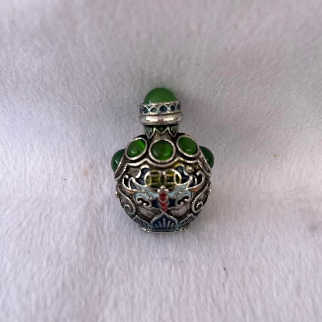 Chinese antique copper snuff bottle