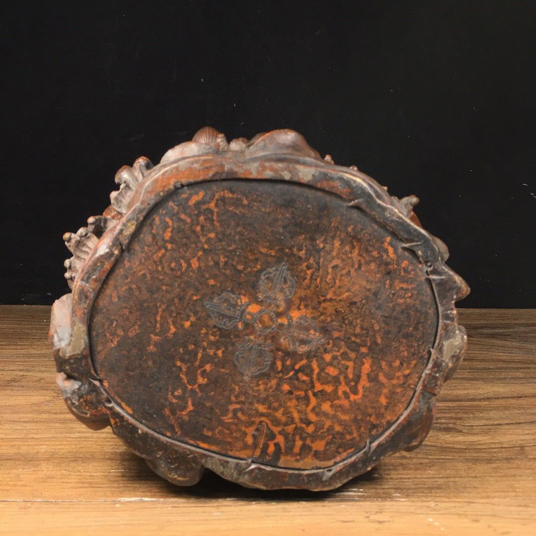 Chinese antique pure copper Ruyi Guanyin