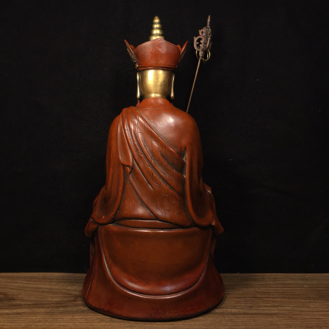 Chinese Antique Pure Copper Ksitigarbha Bodhisattva