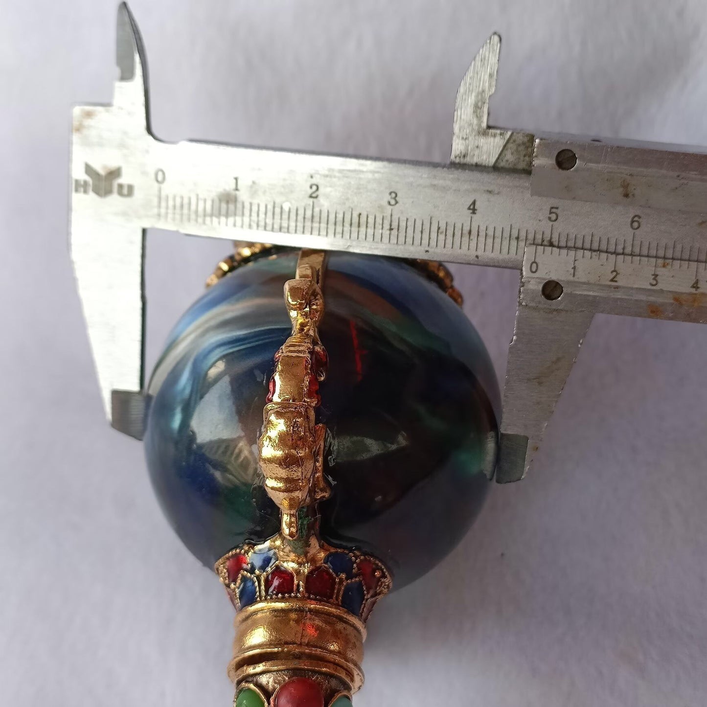 Chinese antique copper snuff bottle