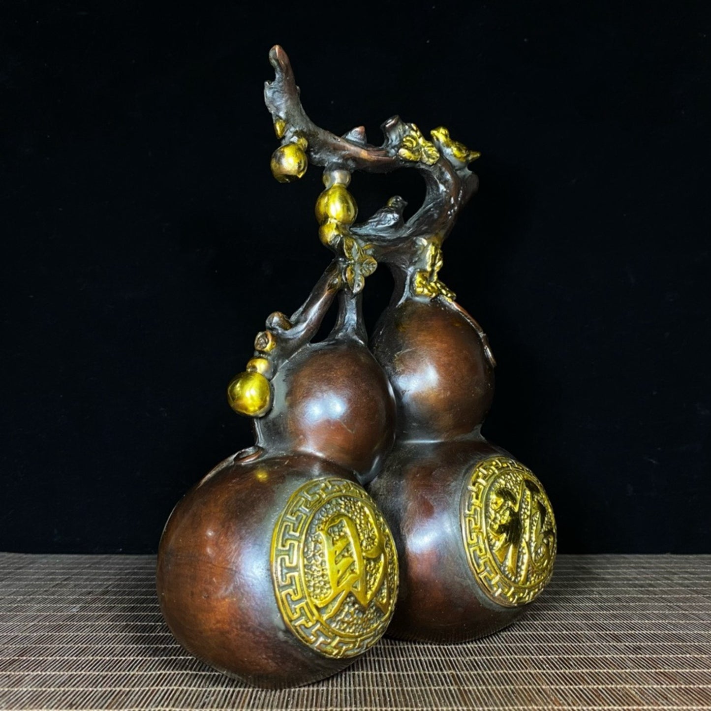 Pure copper gold-plated gourd ornaments