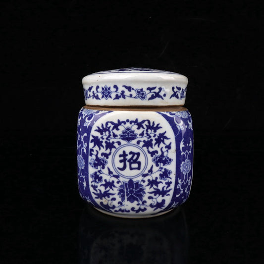 Blue and white attract wealth to the Four Directions Altar