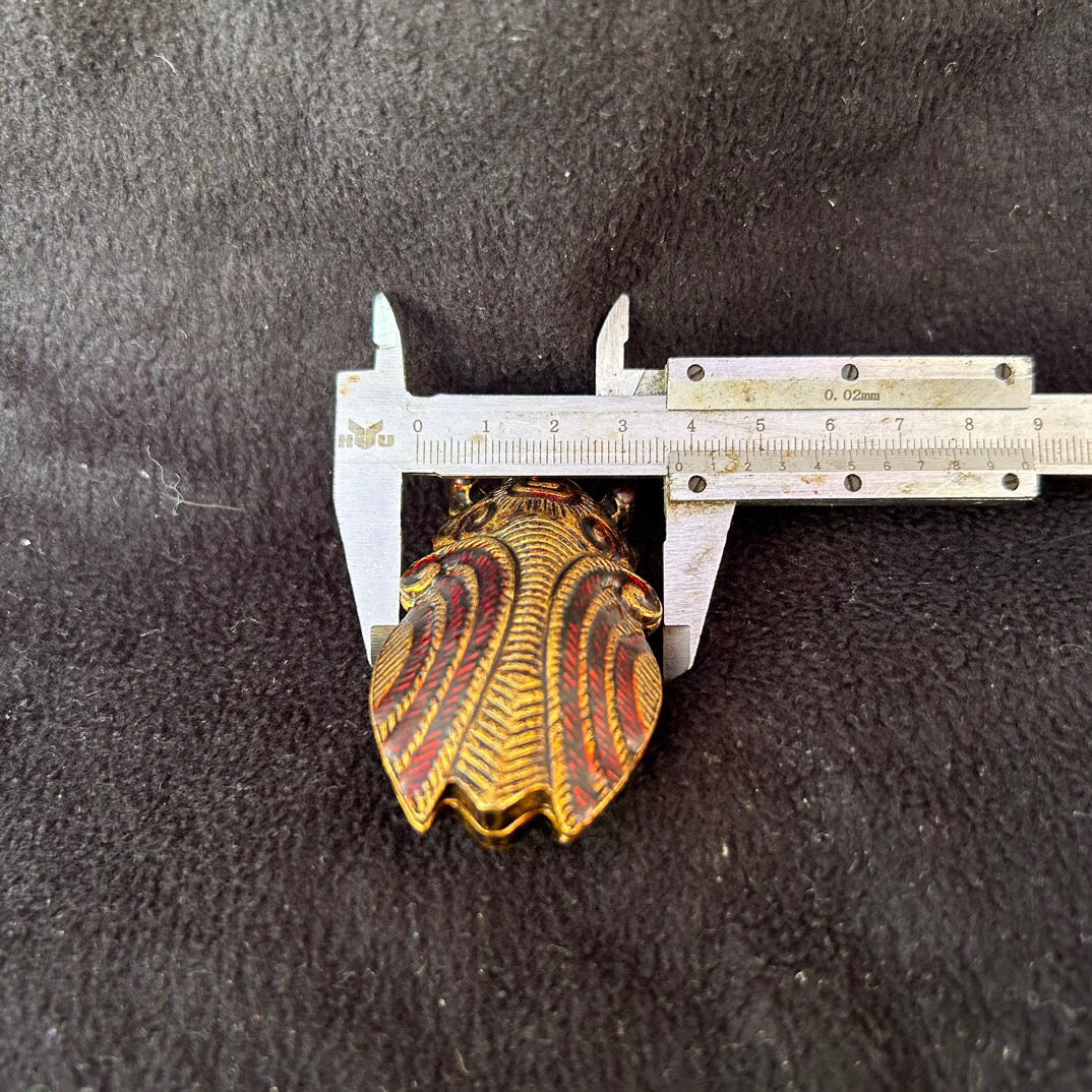 Chinese antique copper snuff bottle