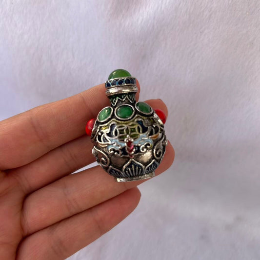 Chinese antique copper snuff bottle