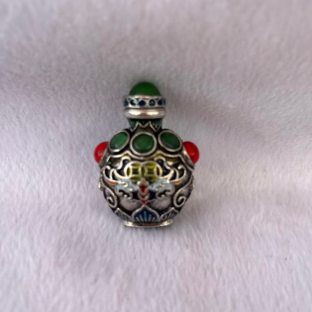Chinese antique copper snuff bottle