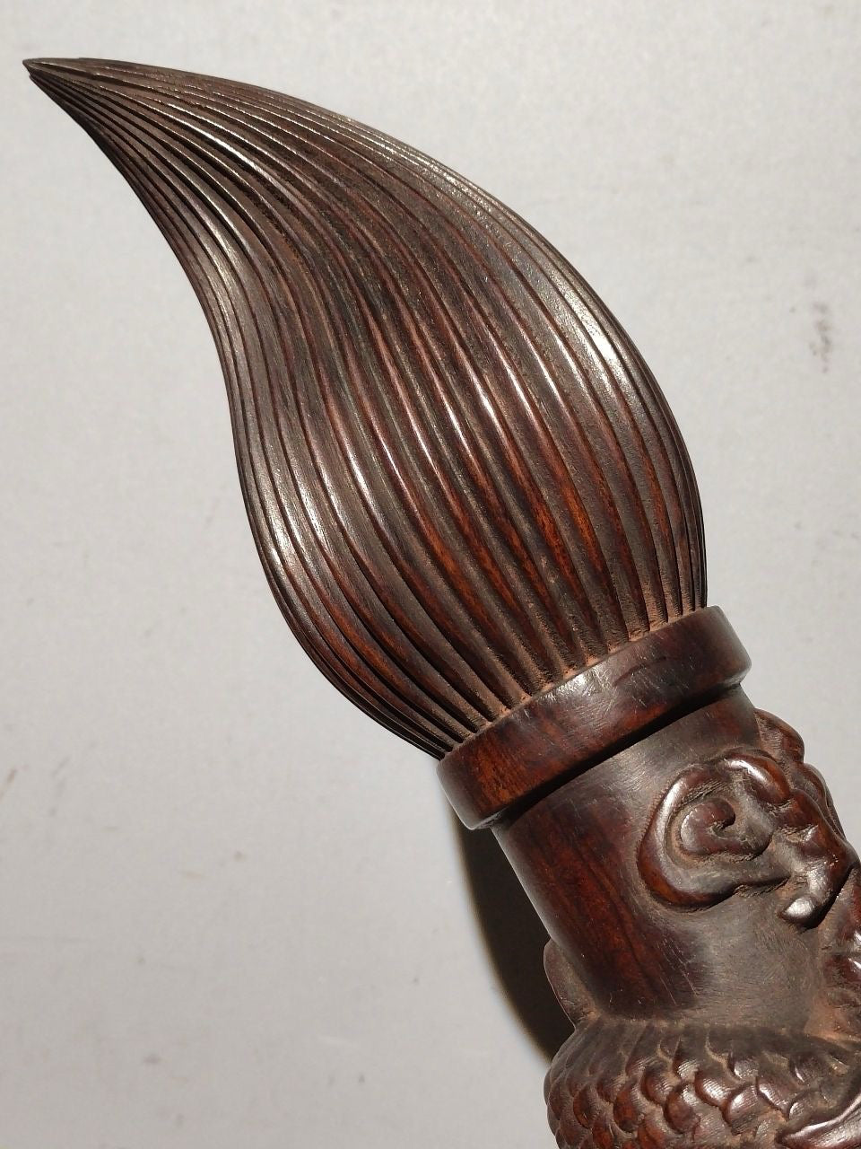 Old Purple Sandalwood Carving [Golden List Title • Top Scholar Pen] Wenchang Pen Decoration
