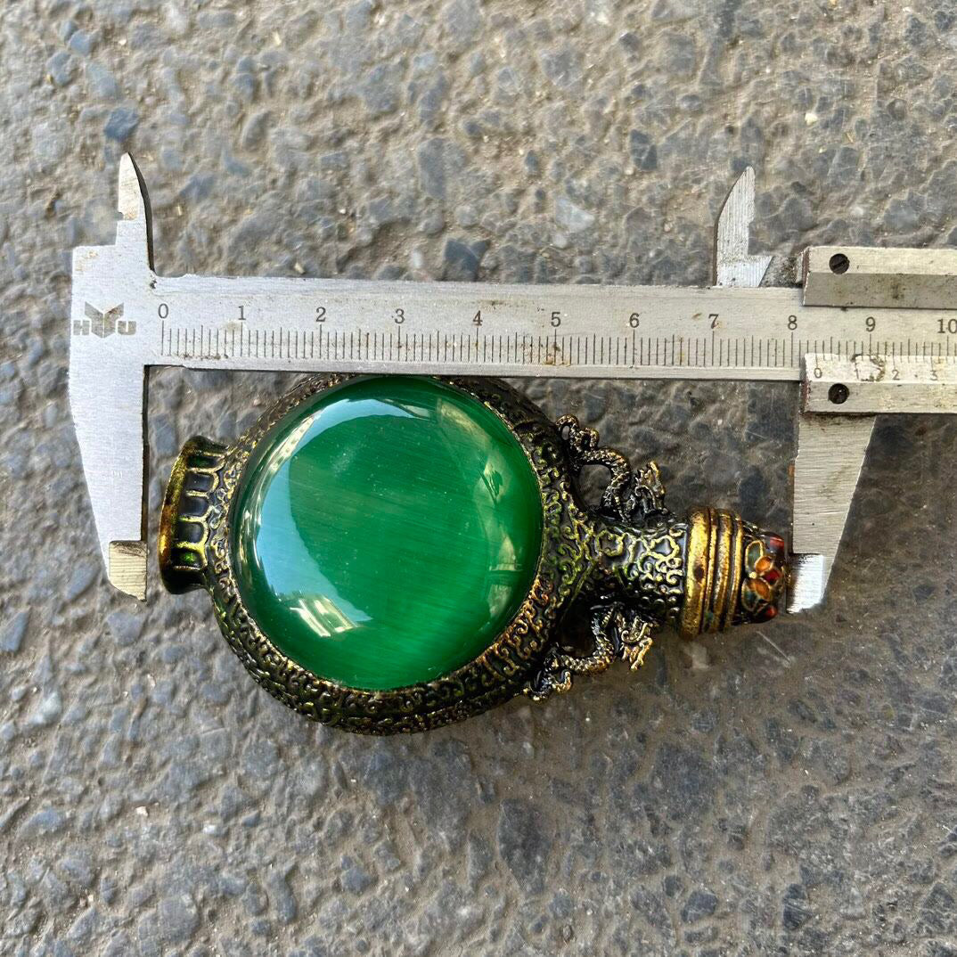 Chinese antique cat eye cloisonn é snuff bottle