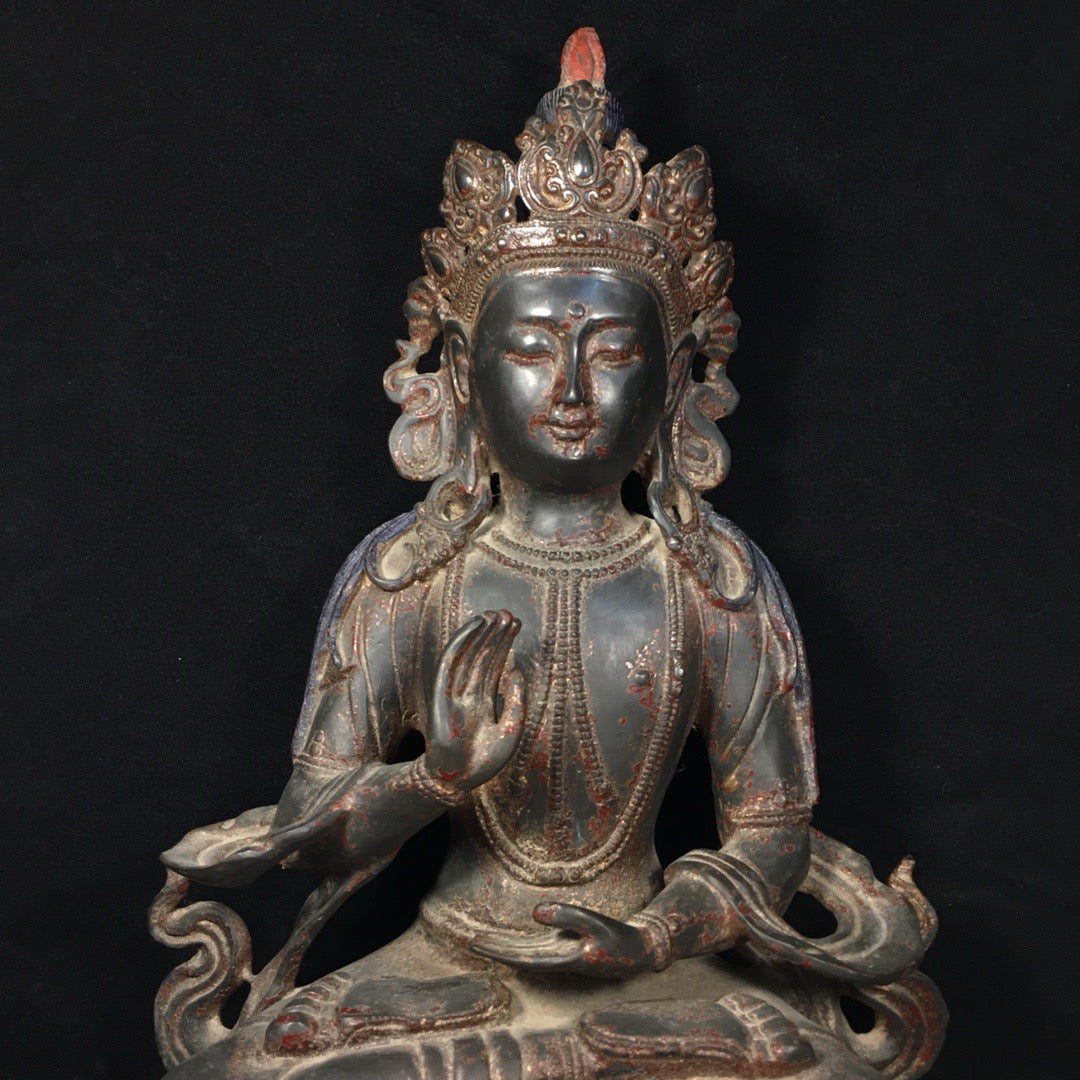 Chinese antique pure copper Buddha statue