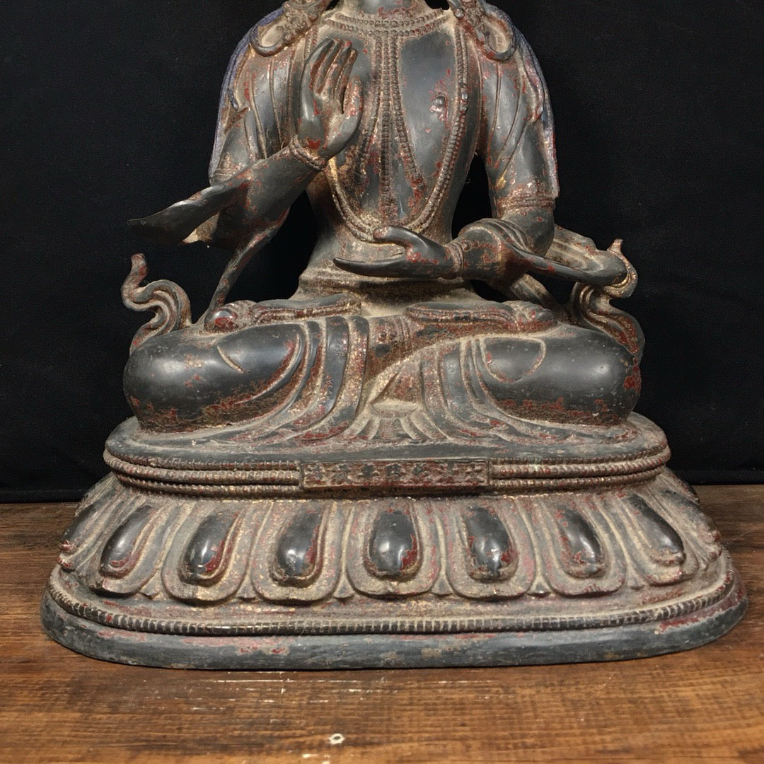 Chinese antique pure copper Buddha statue