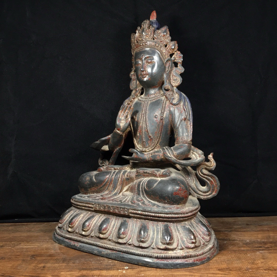 Chinese antique pure copper Buddha statue