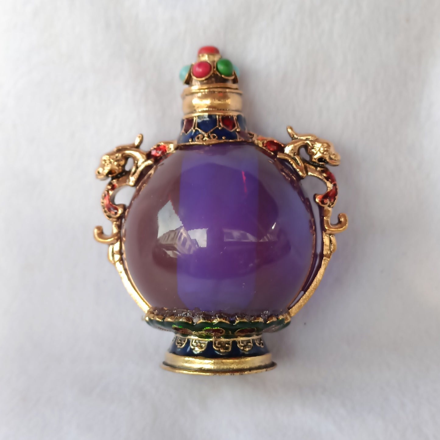 Chinese antique copper snuff bottle