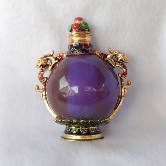 Chinese antique copper snuff bottle