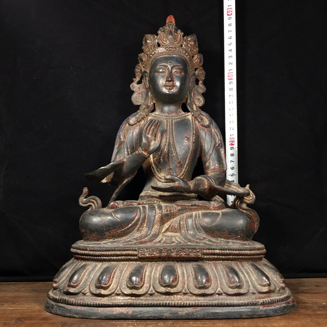 Chinese antique pure copper Buddha statue