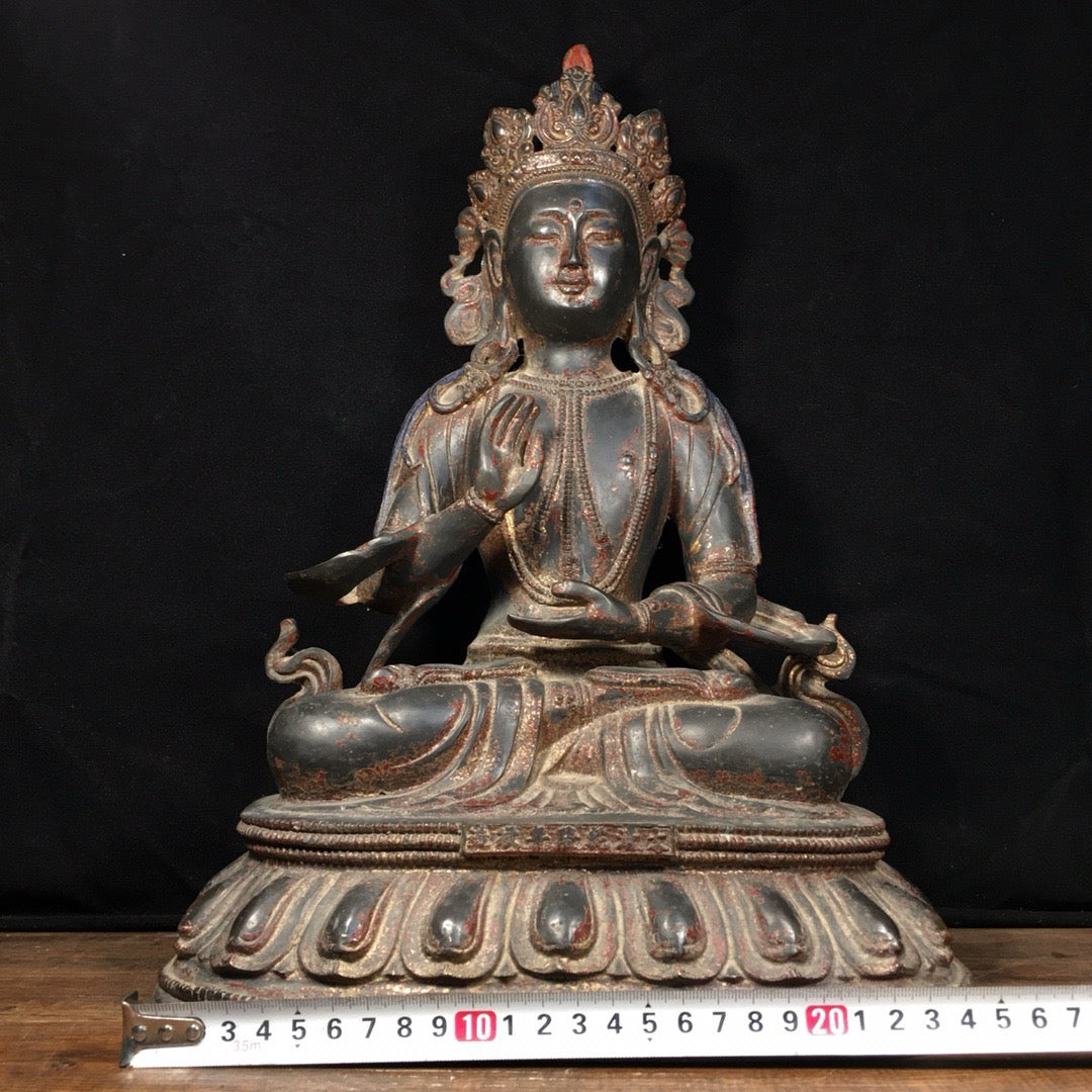 Chinese antique pure copper Buddha statue